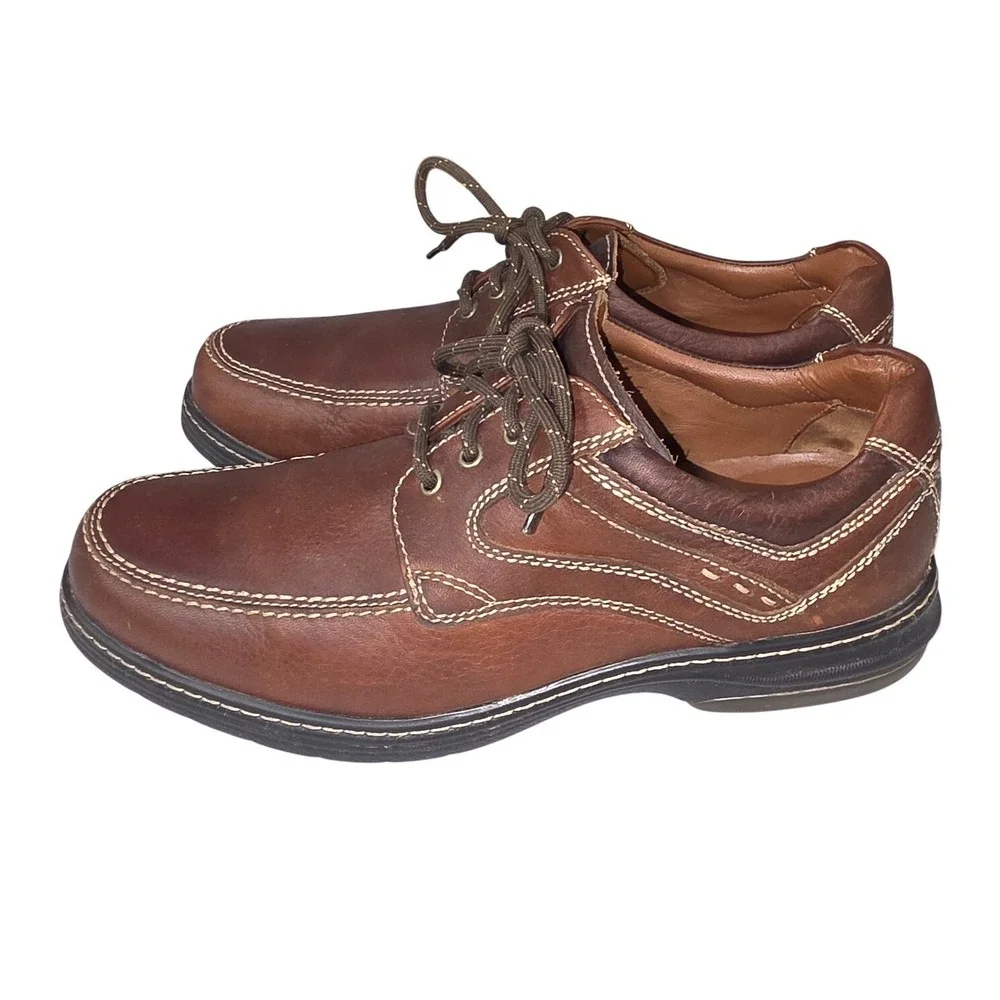 Johnston‎ & Murphy XC4 Shoes Mens Size 10 Brown Leather Waterproof Sneakers